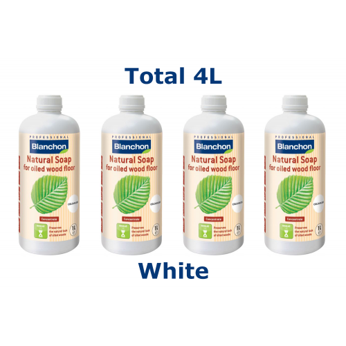 Blanchon NATURAL SOAP 4 ltr (four 1 ltr cans) WHITE 01703503 (BL)